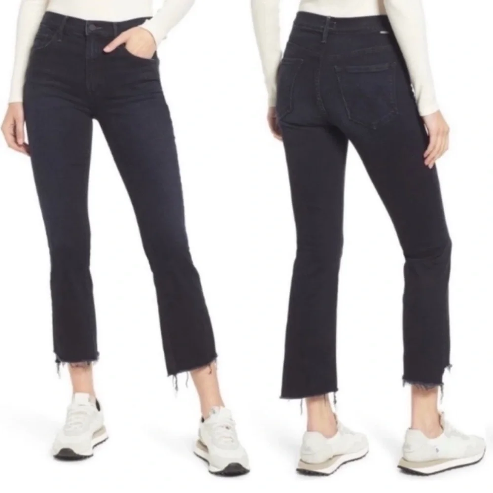 Mother The Insider Crop Step Fray in Night in Paris Size 23 NWT